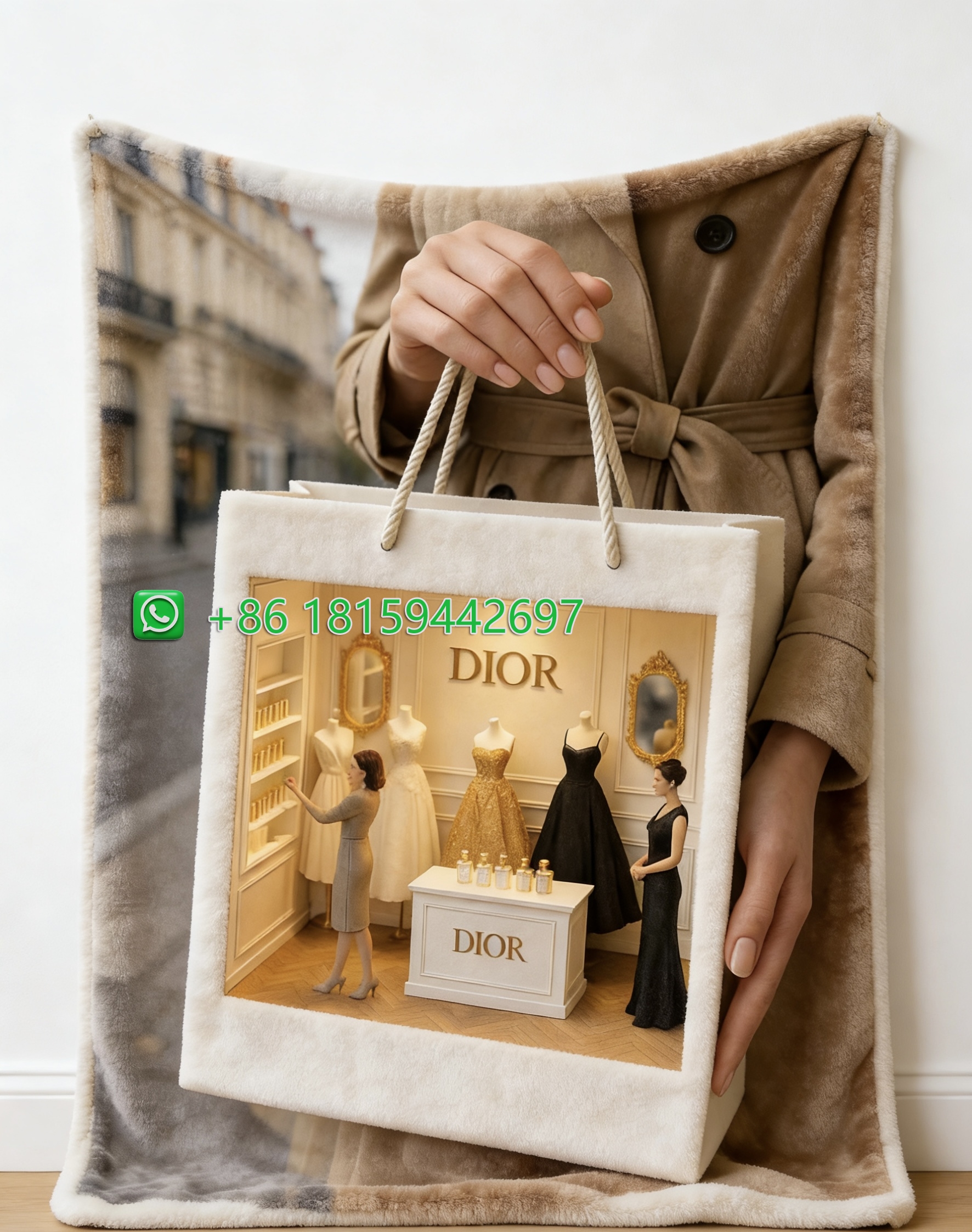Dior Throw Blankets